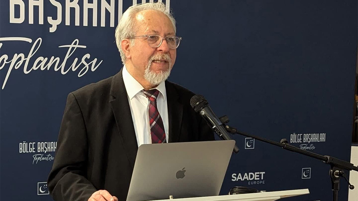 Dr. Latif Çelik Saadet Europa tarafından düzenlenen konferansta konuştu